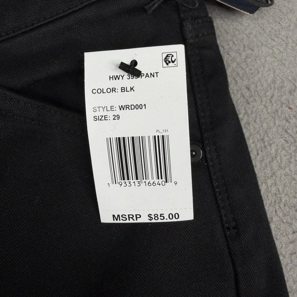 Roark HWY 395 Stovepipe Jeans Womens 29 Black High Rise Denim Pants Casual - Picture 3 of 13